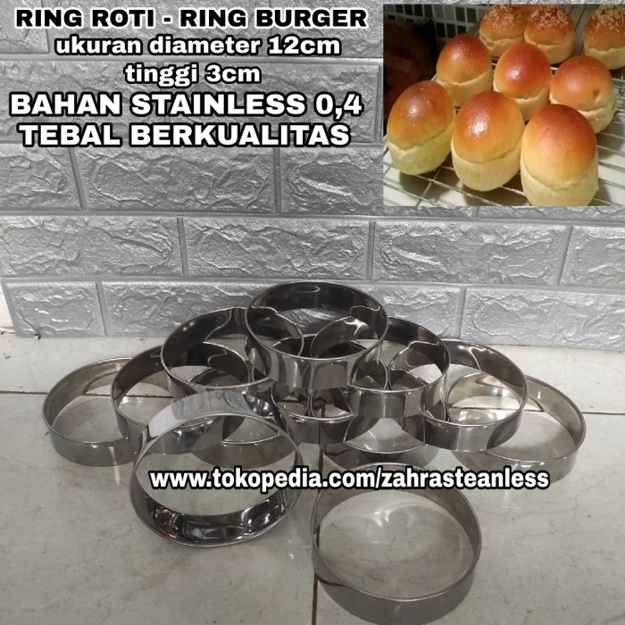 

BEST RING ROTI BULAT 12CM X 4CM 12 PCS- RING CUTTER - CETAKAN KUE