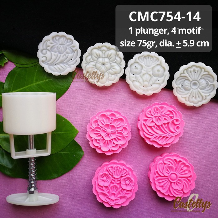 

TERLARIS CETAKAN MOONCAKE 75GR CMC754-14 KUE BULAN PIA SNOWSKIN MOCHI KUE TOK