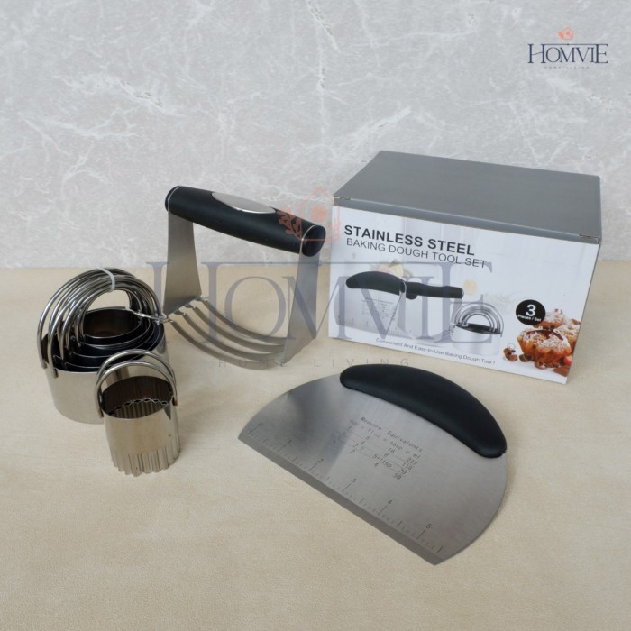 

BEST BAKING TOOLS DOUGH STAINLESS ALAT PEMBUAT KUE STAINLESS STEEL BESI