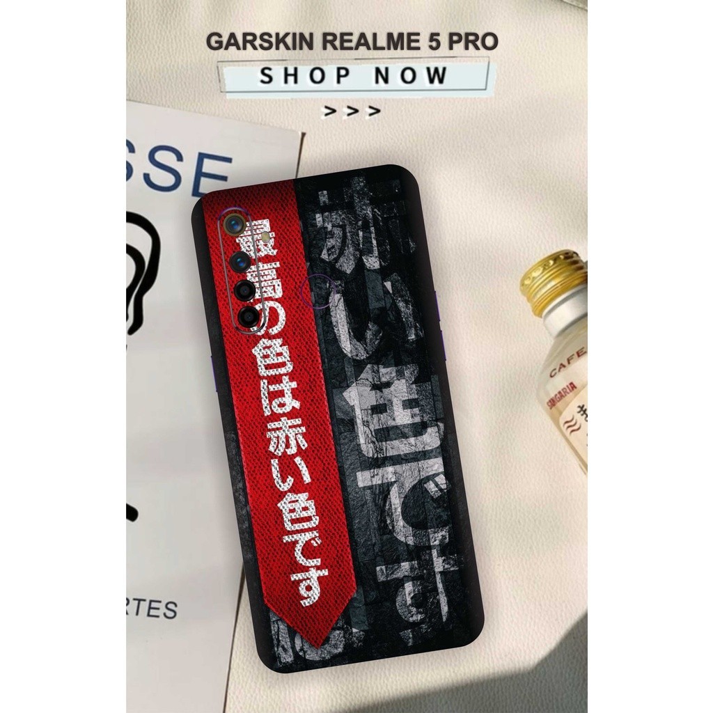 

Terlaris Realme 5 Pro Garskin Stiker Custom Case Laminasi Tebal COD