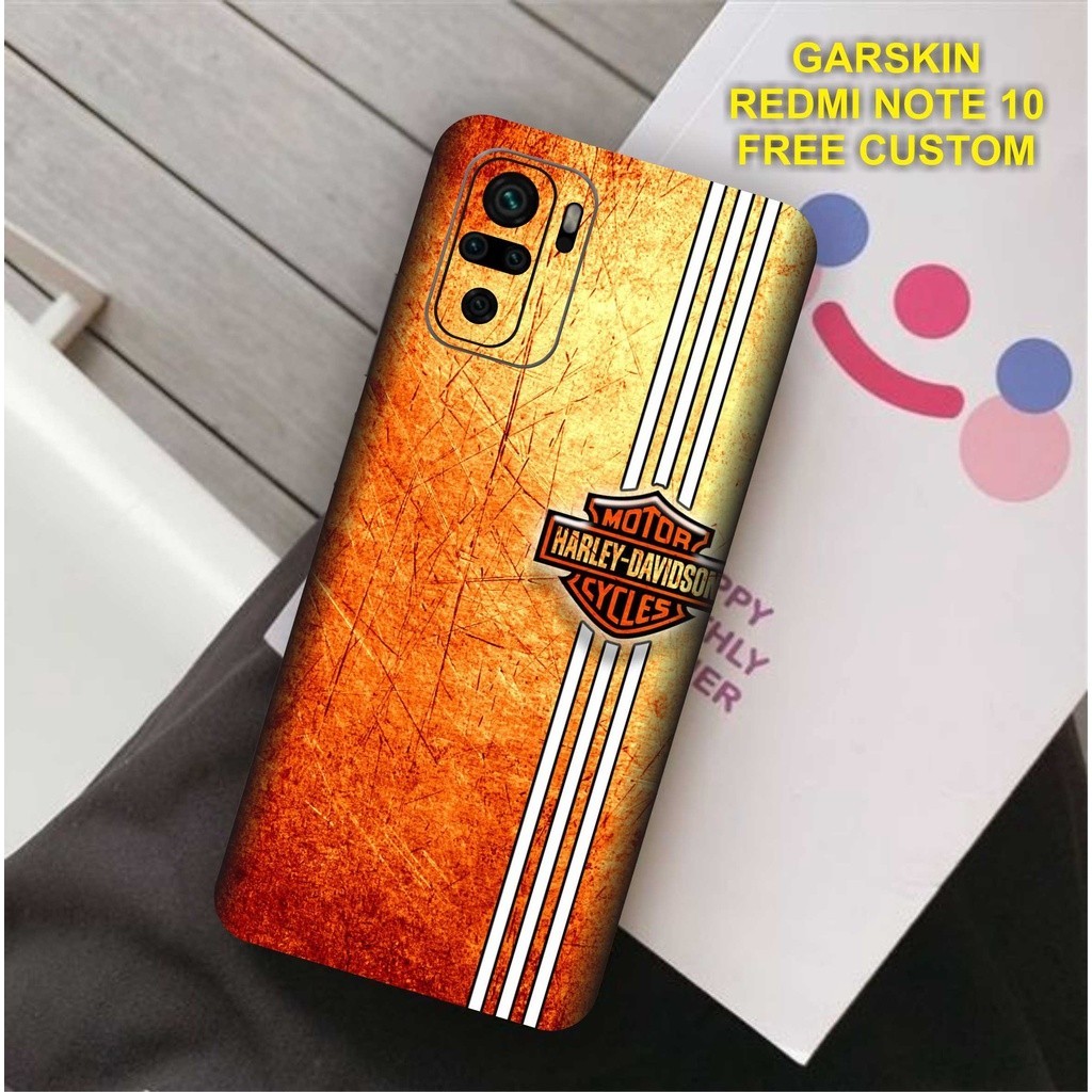 

Terlaris Redmi Note 10 Garskin Stiker Custom Case Laminasi Tebal COD