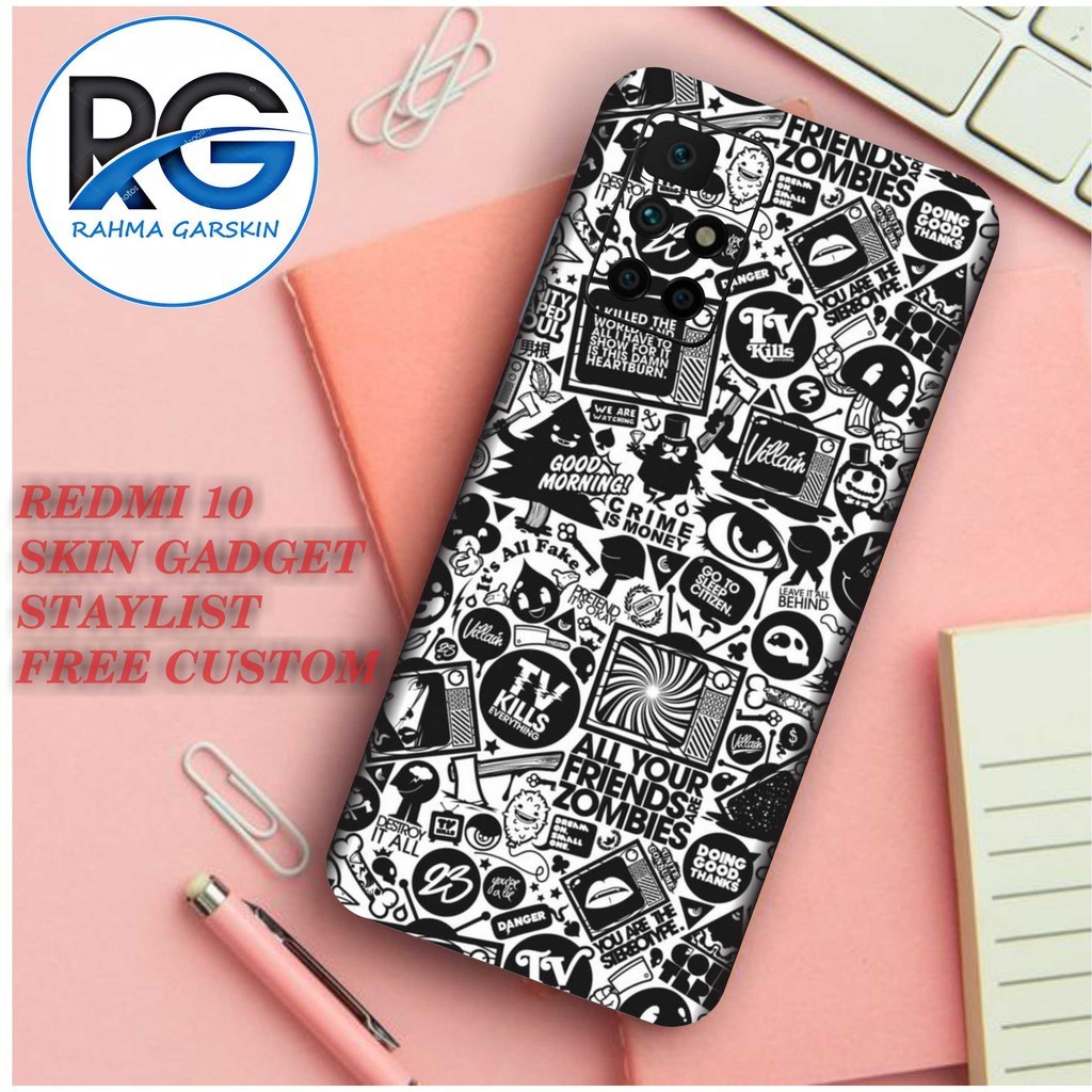 

Terlaris Redmi 10 Abstrak 13 Garskin Stiker Custom Case Laminasi Tebal COD