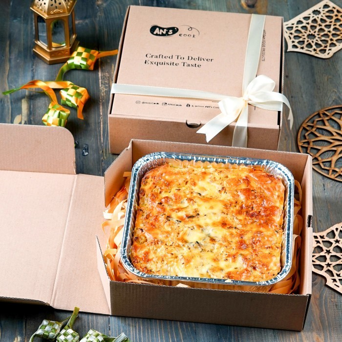 

New! Hampers Lebaran / Parcel Ramadhan Makaroni / Macaroni Schotel Bechamel - Non Hampers Idul Fitri