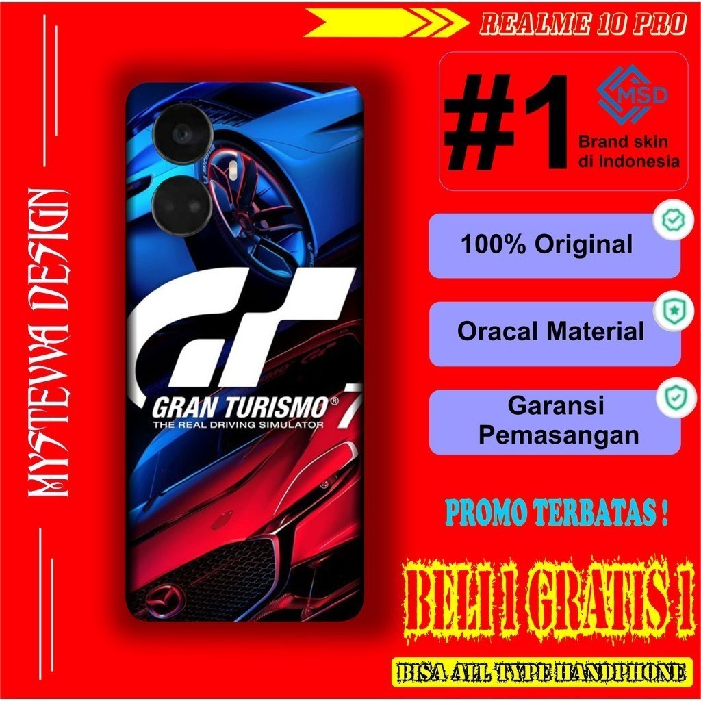 

Terlaris Realme 10 Pro Garskin Stiker Custom Case Laminasi Tebal COD