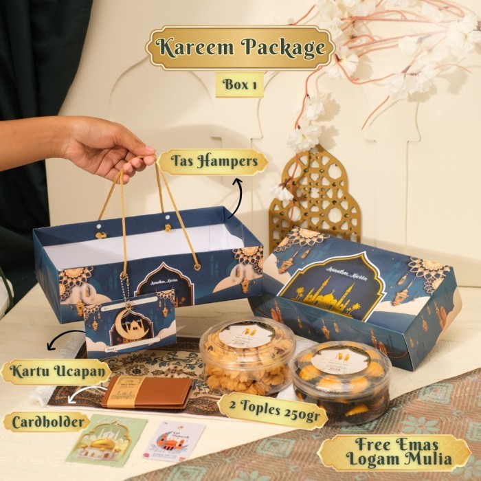 

New! Hampers Lebaran/Imlek/Natal Premium 250gr - NastarKstngl Box 1 Idul Fitri