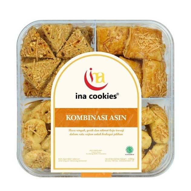 

New! Candy Tray Kue Kering Lebaran Kombinasi Enak Gurih Lezat by Ina Cookie - Asin KOMBINASI Idul Fitri