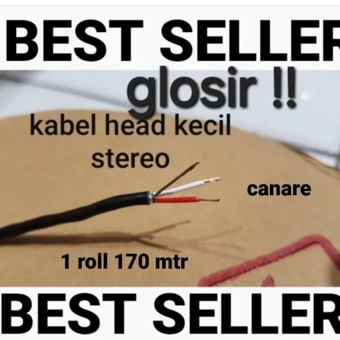 KABEL HEAD STEREO )             kabel anti noise  rakit mic potensio aux rca coaxial microfon The ca