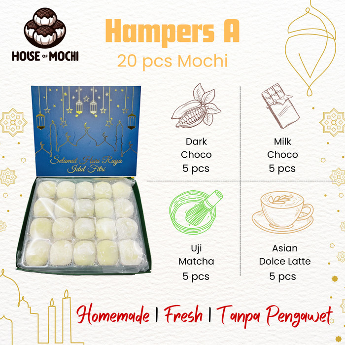

New! Hampers isi Mochi / Bingkisan Parcel Hadiah Kado - Lebaran - Hampers A Idul Fitri