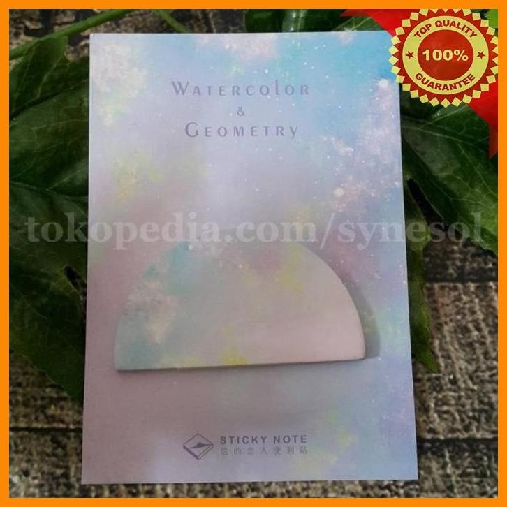 

[SYS] STICKY NOTES TEMA WATERCOLOR GEOMETRY - SETENGAH LINGKARAN