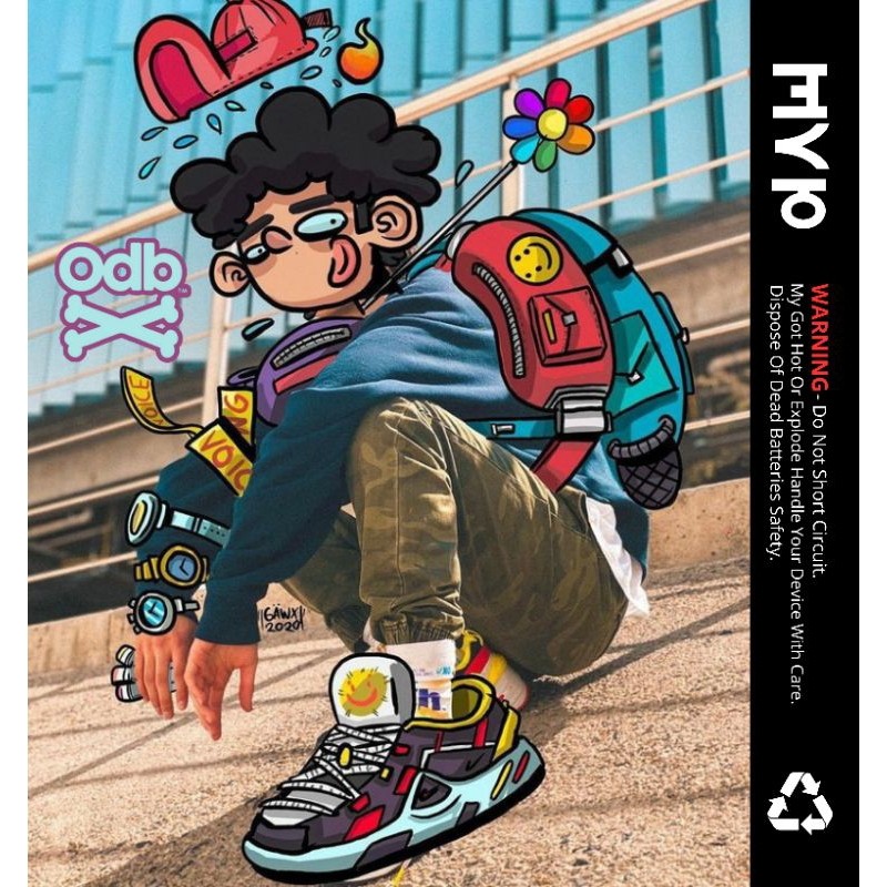 

Terlaris Stiker Wrap Baterai 18650 Odb X Kartun Untuk Melindungi Batre Garskin Custom Case Laminasi Tebal COD