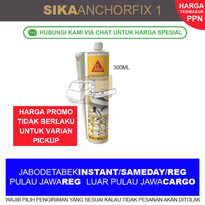 Chemical Anchor Sika AnchorFix 1 / lem beton / lem angkur