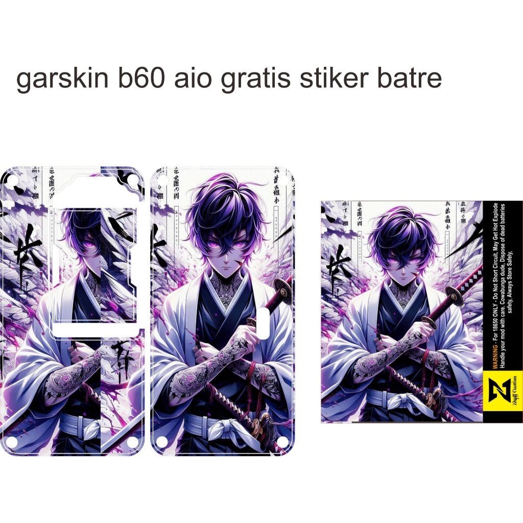 

Terlaris Zhaff Cntrs B60 Garskin Stiker Custom Case Laminasi Tebal COD