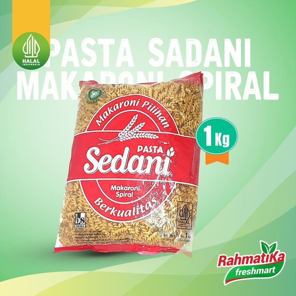 

Pasta Sedani Makaroni Spiral 1 Kg