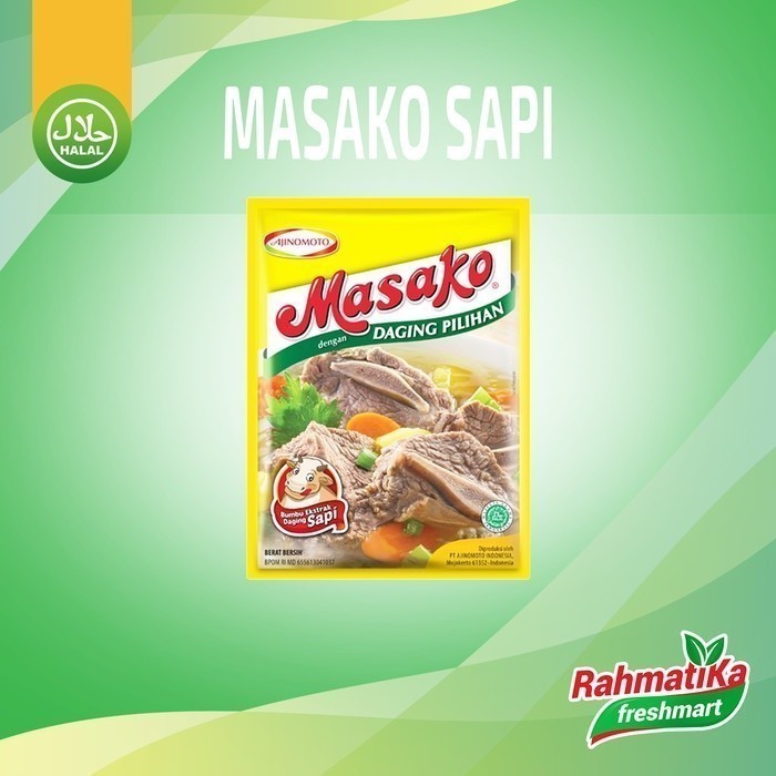 

Masako Sapi / Bumbu Ekstrak Daging Sapi 8.5 gr x 2 Sachet