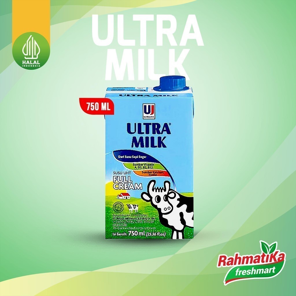 

Ultra Milk Full Cream / Susu UHT Full Cream 750 ml