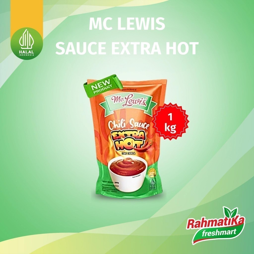 

Mc Lewis Chili Sauce Extra Hot / Saus Sambal 1 Kg