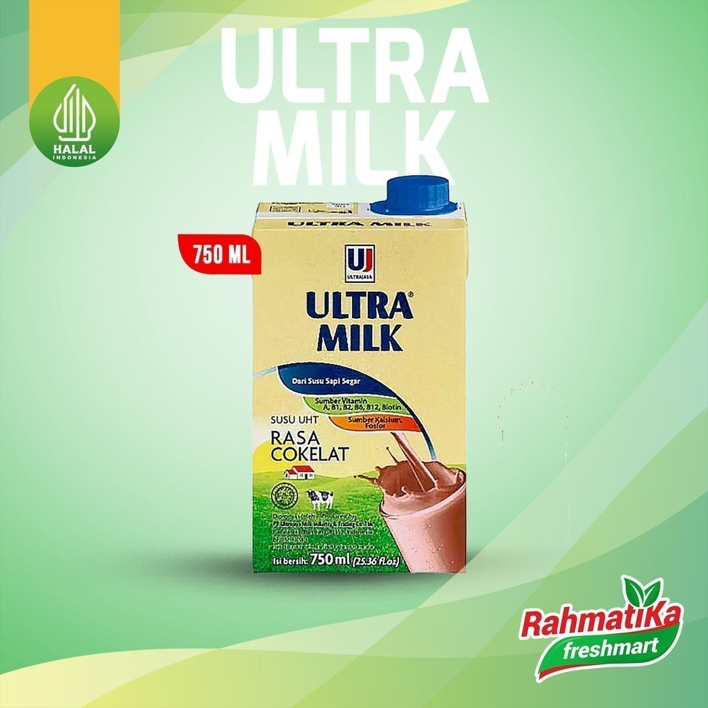 

Ultra Milk Coklat / Susu UHT Rasa Cokelat 750 ml