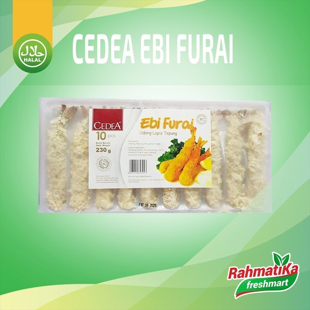 

Cedea Ebi Furai / Udang Lapis Tepung 230 gram (Frozen Food)