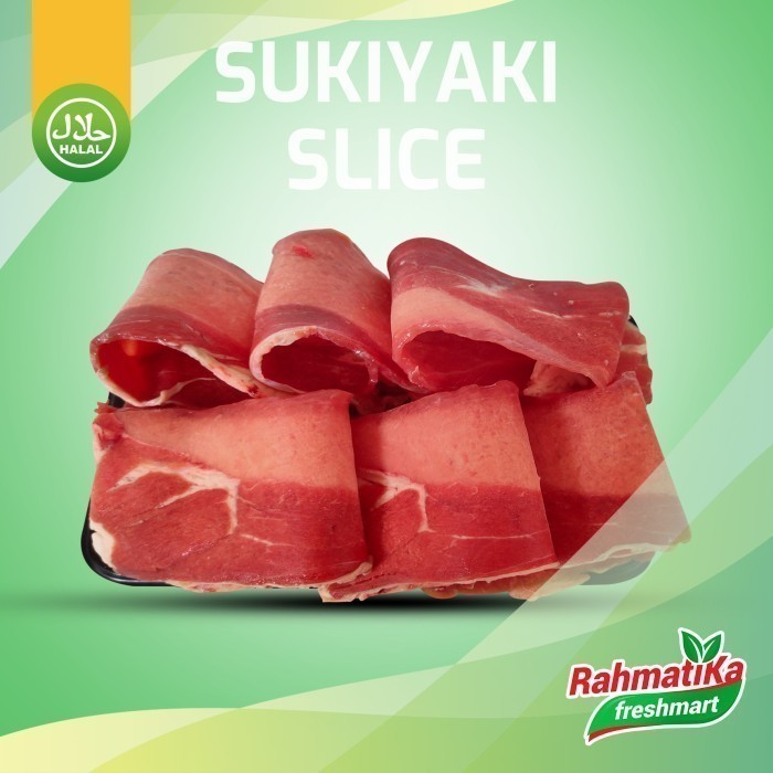 

Sukiyaki Slice / Sukiyaki Beef 250 gram (Daging Frozen)