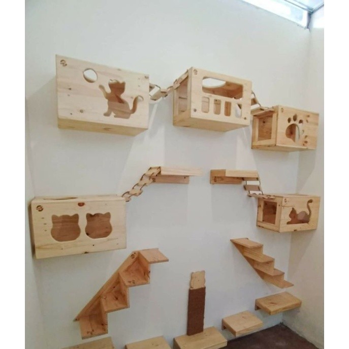 PREMIUM CAT PLAYGROUND RUMAH KUCING MURAH CAT ROOM CAT PLAYGROUND PAKET