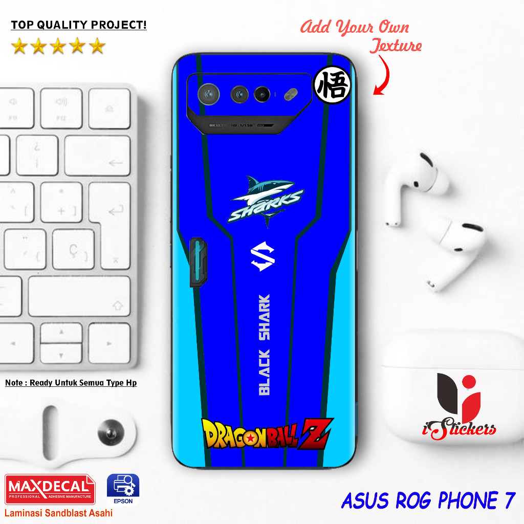 

Terlaris Rog Phone 7 Garskin Stiker Custom Case Laminasi Tebal COD