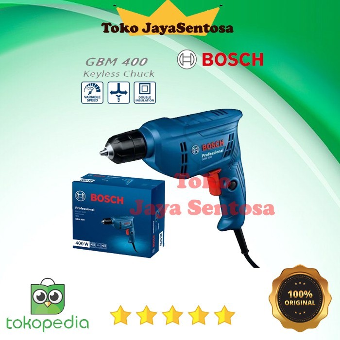 Bosch Gbm 400 Mesin Bor 10 Mm Bolak Balik Bosch Drill