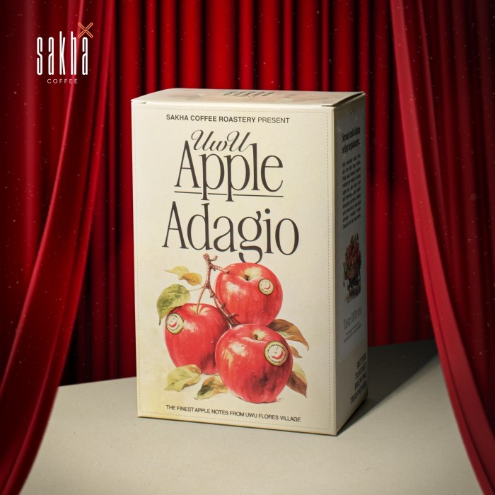

Biji Kopi Arabica Uwu Apple Adagio Coffee Bean Bubuk Murni Arabika Coffe
