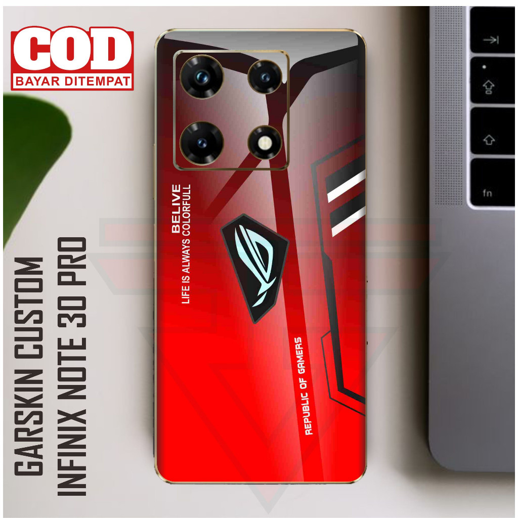 

Terlaris Infinix Note 30 Pro Garskin Stiker Custom Case Laminasi Tebal COD