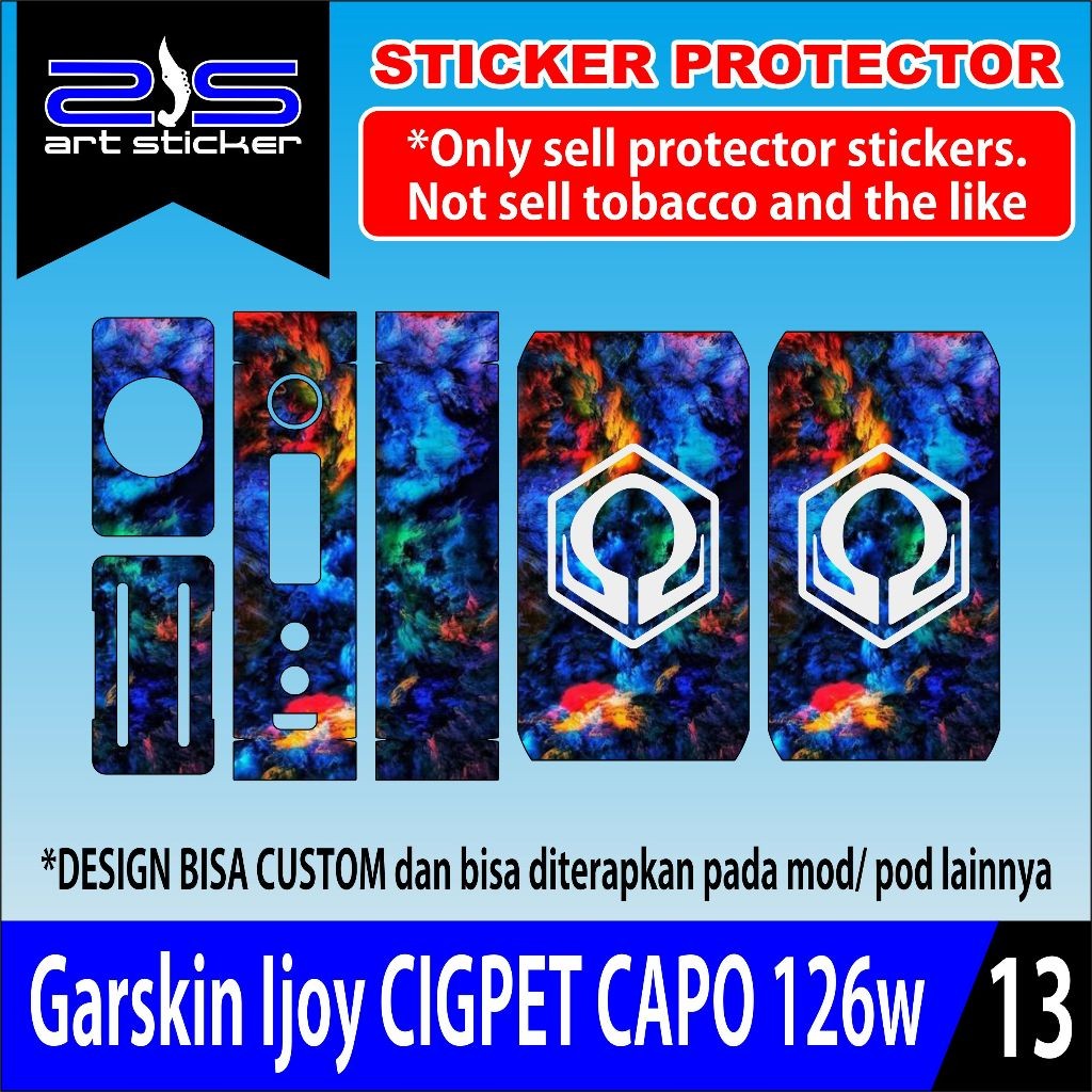 

Terlaris Stiker Cap0 Suicide Uv Varnish Printing Garskin Custom Case Laminasi Tebal COD