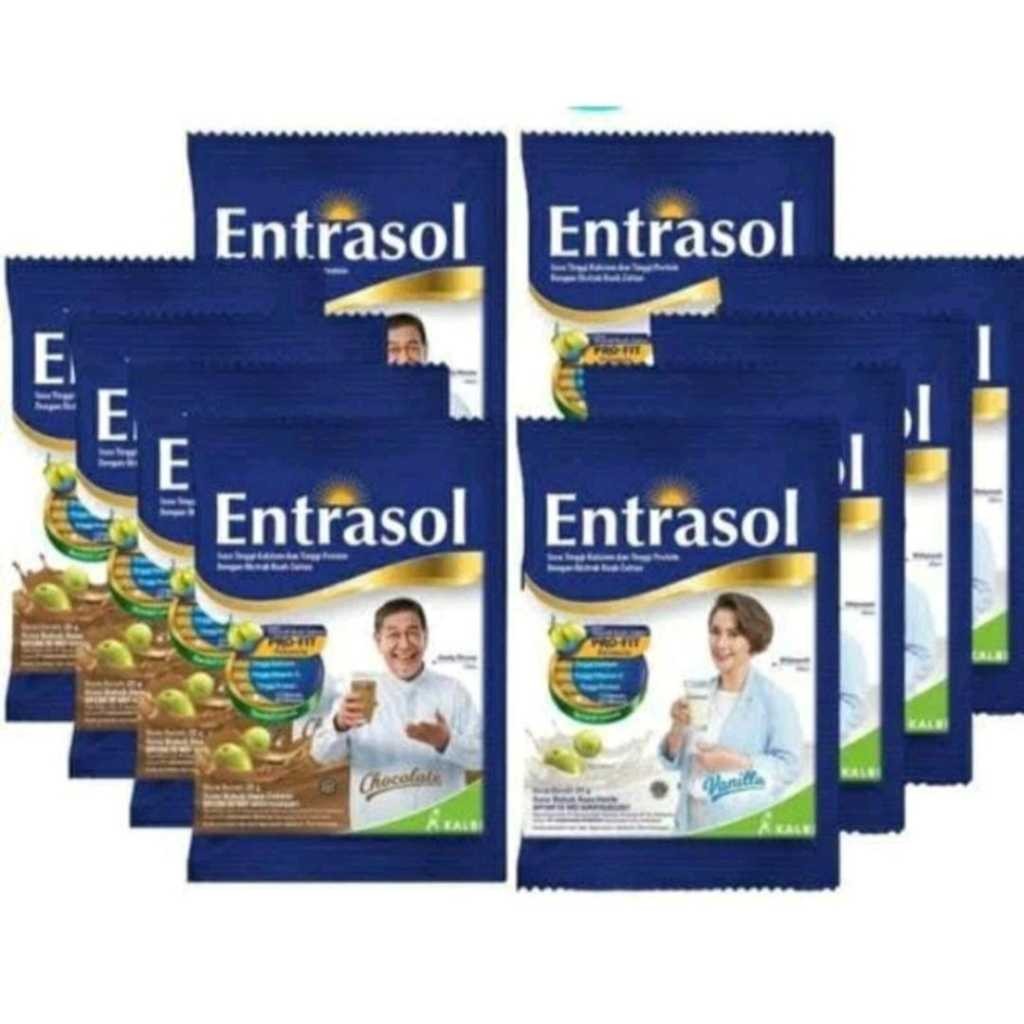 

Susu Entrasol Coklat Vanilla 1 Renceng isi 10