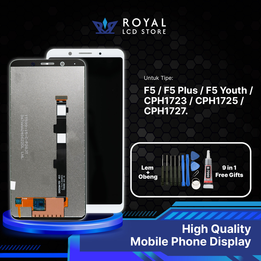 Lcd Oppo F5 / F5 Plus / F5 Youth / CPH1723 / CPH1725 / CPH1727  Full Set Lcd Touchscreen