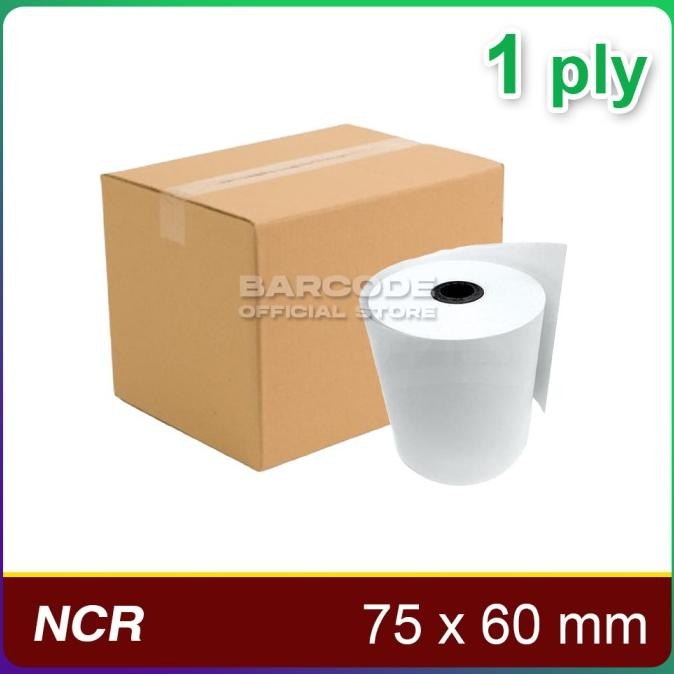 

( 1 DUS ) KERTAS STRUK KASIR NCR 60 X 75 mm 1 PLY - ( isi 100 Roll )