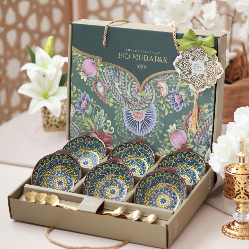 

TERBARU Hampers Lebaran Idul Fitri Mangkok Set Premium Eid Mubarak Gift Set Mangkok Keramik Parsel