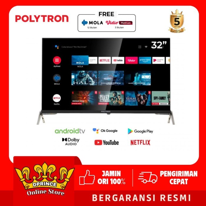 POLYTRON PLD32AG5959 SMART ANDROID DIGITAL MOLA TV 32INCH PLD 32AG5959