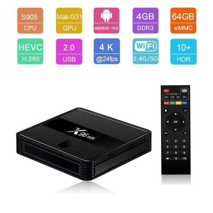 ALAT UBAH TV BIASA JADI SMART TV ANDROID - X96 MINI SMART TV 2GB 16GB