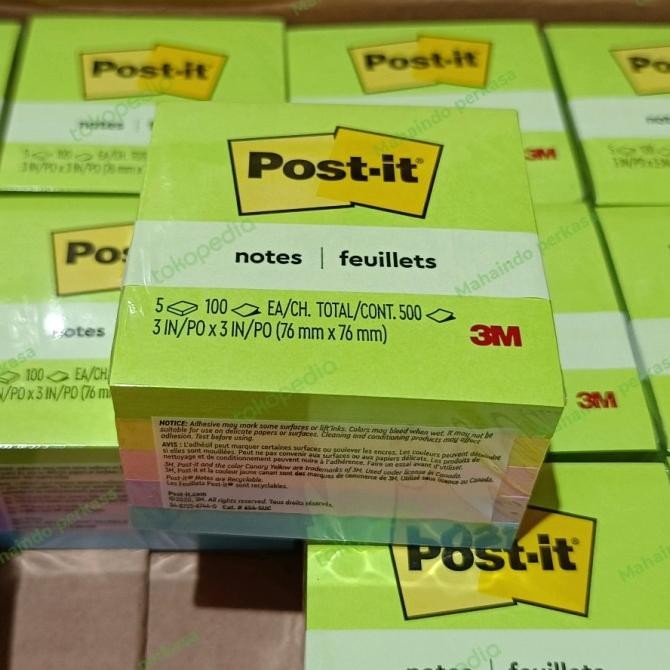 

Ready 3M Post-it notes super sticky 3in x 3in - Kertas notes 654 1 pack