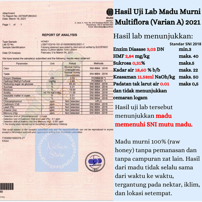 

Madu Asli / Raw Honey 1000 Gram Perasan Madu Sarang Melifera