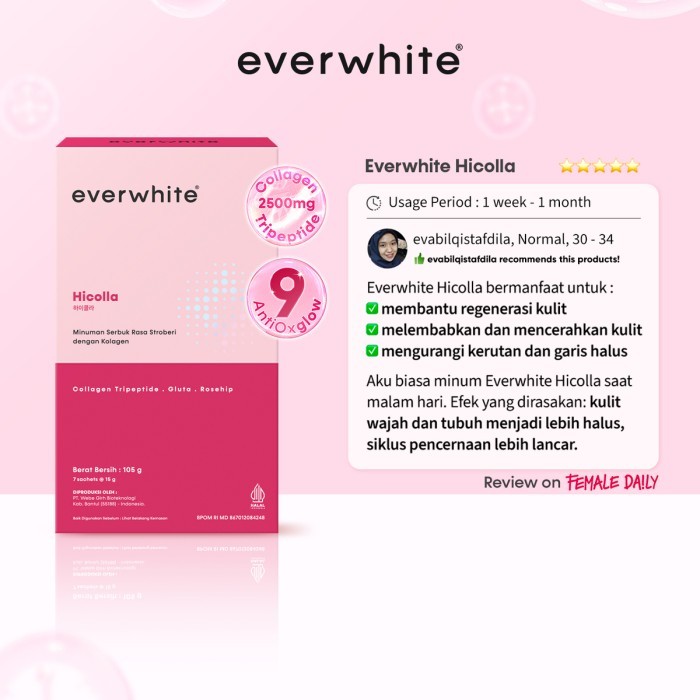 

Everwhite Hicolla Minuman Kolagen Pencerah