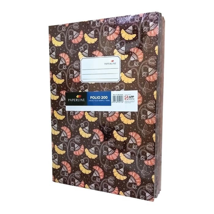 

GRATIS ONGKIR (1 PCS) BUKU TULIS FOLIO BERGARIS HARD COVER PAPERLINE ISI 200 LEMBAR F4 HARDCOVER