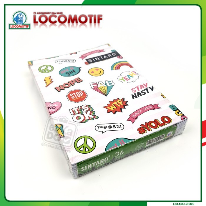 

LIMITED EDITION BUKU TULIS SINTARO 36 LEMBAR - LOCOMOTIF KODE 617