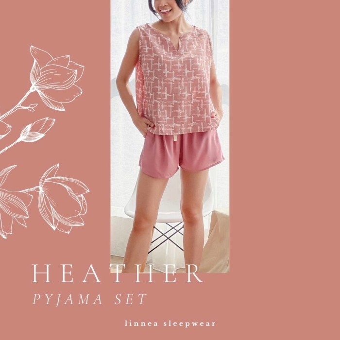 Baju rumah set wanita HEATHER