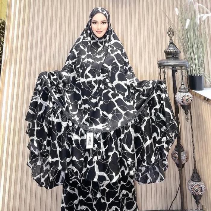 Mukena Azizil Motif Rempel Jumbo Rayon Viscose