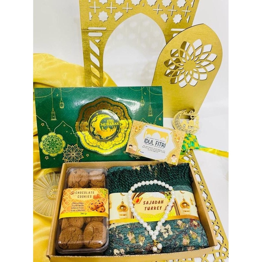

Super Sale!, Hampers Lebaran Idul Fitri Sliding Cookies + Sajadah 75 X 110 + Tasbih