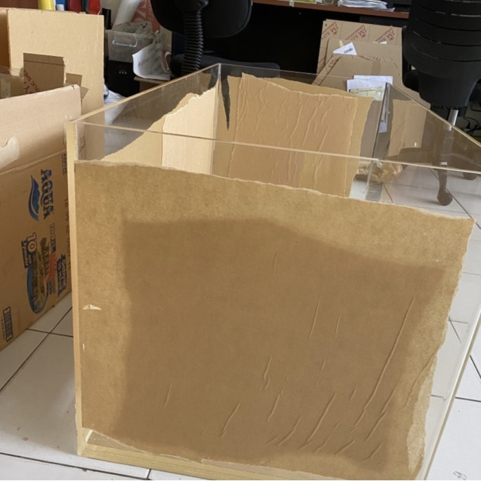 Akrilik Aquarium Besar tebal 8mm 80 x 40x 45 cm