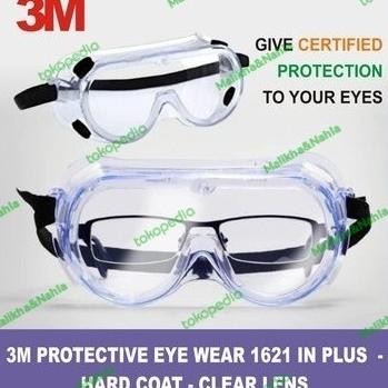 Promo.. Safety Google 3M 1621 Af Kacamata Google Lab Anti-Fog Terlaris