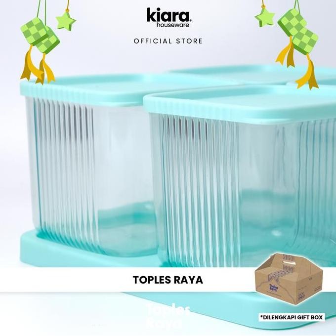 Sale Kiara X Kulinersamacici Toples Raya Toples Lebaran Hijau Mint, Pink, Ungu Minimalis Plastik Set