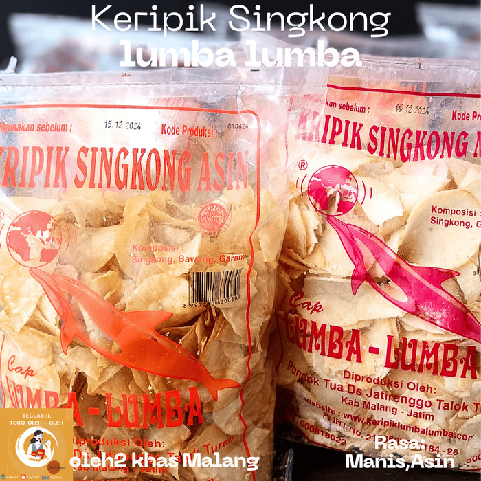 

LIMITED EDITION Keripik Singkong Asli Lumba Lumba Khas Malang