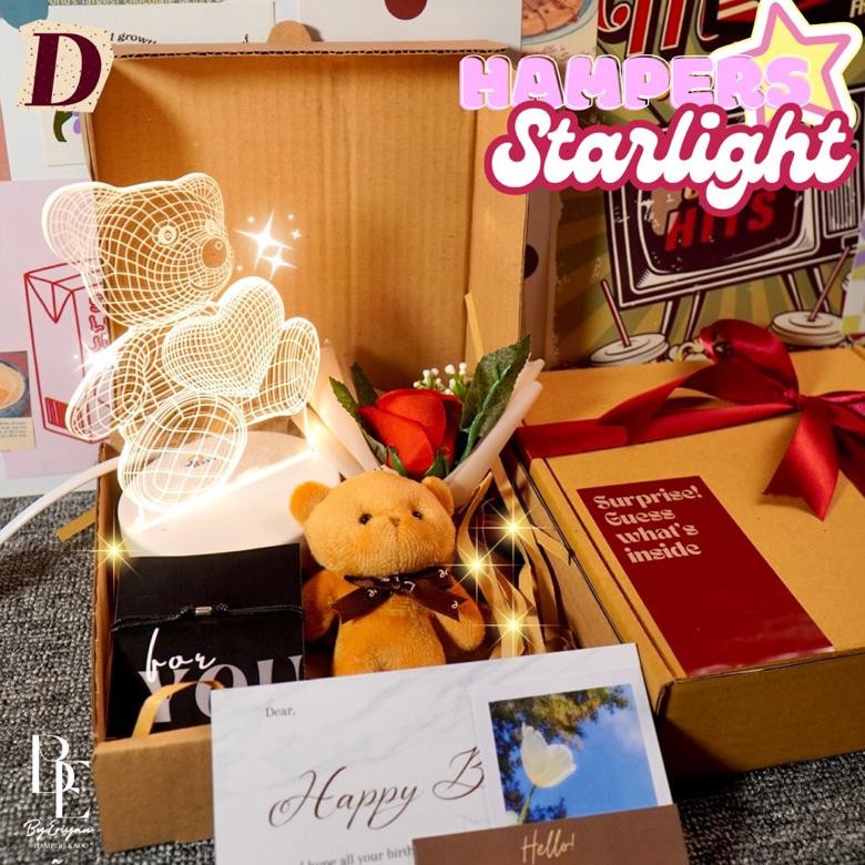 

ORIGINAL Hampers Kado Cewek Hadiah Ulang Tahun Gift Box Kado Wisuda Anniversary Valentine Birthday Skirpsi Sempro Premium Bermanfaat Unik Murah Hemat Bermanfaat Spesial Buket Tas dan Hadiah Pesta Starlight ku-143