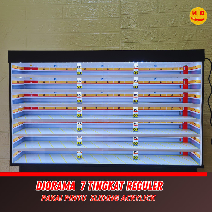 Diorama Parkiran 5 tingkat Mobil Hot Wheels /Diecast /Rak Hotwheels