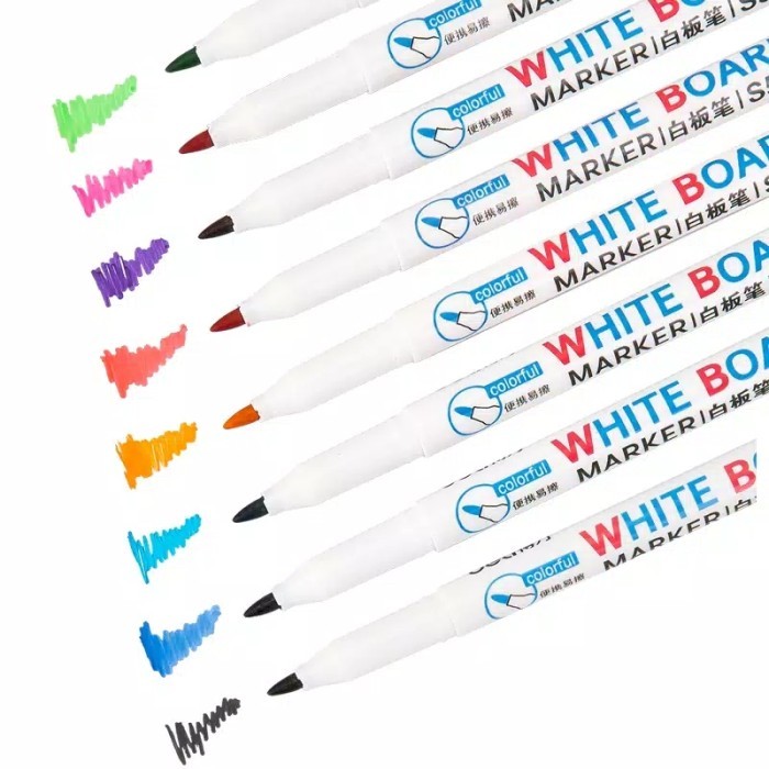 

Colorful Dry Erase Whiteboard Markers 8/12 pcs. Spidol White Board